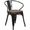 Wholesale ✔️ Flash Furniture Metal Dining Arm Chair In Black ✔️ 2 Wholesale ✔️ Flash Furniture Metal Dining Arm Chair In Black ✔️ -Cheap Office Chairs Store 1869713 L