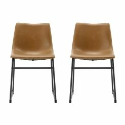Top 10 ๐ Walker Edison 18" Faux Leather Dining Chair In Whiskey Brown (Set Of 2) ๐งจ 10 Top 10 ๐ Walker Edison 18" Faux Leather Dining Chair In Whiskey Brown (Set Of 2) ๐งจ -Cheap Office Chairs Store 1870487 5 L