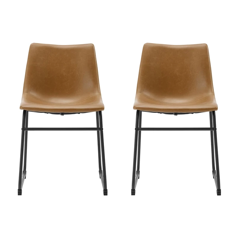 Top 10 ๐ Walker Edison 18" Faux Leather Dining Chair In Whiskey Brown (Set Of 2) ๐งจ 5 Top 10 ๐ Walker Edison 18" Faux Leather Dining Chair In Whiskey Brown (Set Of 2) ๐งจ - Image 3