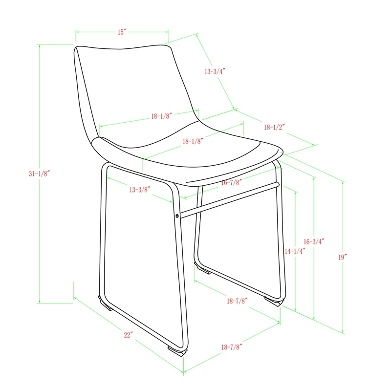 Top 10 ๐ Walker Edison 18" Faux Leather Dining Chair In Whiskey Brown (Set Of 2) ๐งจ 8 Top 10 ๐ Walker Edison 18" Faux Leather Dining Chair In Whiskey Brown (Set Of 2) ๐งจ - Image 6