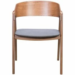 Top 10 ✔️ ZUO Alden Dining Arm Chair (Set Of 2) Walnut & Dark Gray ❤️ -Cheap Office Chairs Store 1870572 2 L