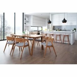 Top 10 ✔️ ZUO Alden Dining Arm Chair (Set Of 2) Walnut & Dark Gray ❤️ -Cheap Office Chairs Store 1870572 5 L