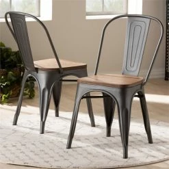 Buy ๐ Baxton Studio Tolix Steel Dining Side Chair In Gunmetal (Set Of 2) ๐คฉ 11 Buy ๐ Baxton Studio Tolix Steel Dining Side Chair In Gunmetal (Set Of 2) ๐คฉ -Cheap Office Chairs Store 1880261 1 L