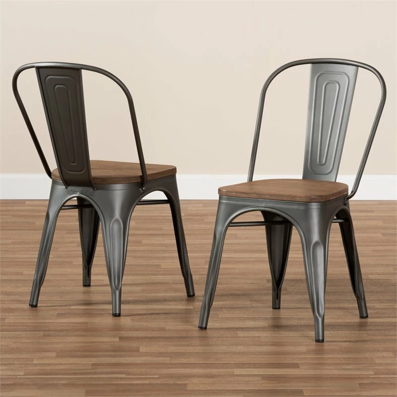 Buy ๐ Baxton Studio Tolix Steel Dining Side Chair In Gunmetal (Set Of 2) ๐คฉ 7 Buy ๐ Baxton Studio Tolix Steel Dining Side Chair In Gunmetal (Set Of 2) ๐คฉ - Image 5