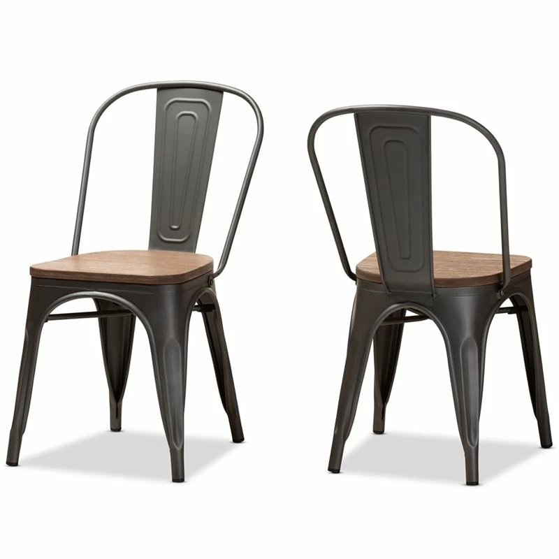 Buy ๐ Baxton Studio Tolix Steel Dining Side Chair In Gunmetal (Set Of 2) ๐คฉ 3 Buy ๐ Baxton Studio Tolix Steel Dining Side Chair In Gunmetal (Set Of 2) ๐คฉ