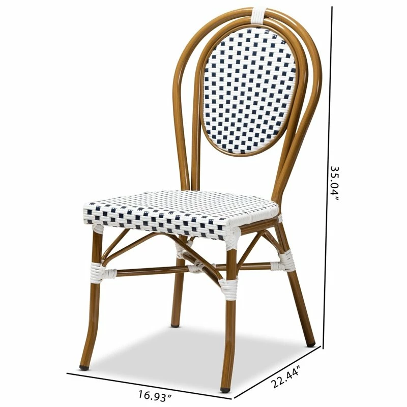 Best Pirce ❤️ Baxton Studio Gauthier Dining Side Chair In Navy And White (Set Of 2) 😉 9 Best Pirce ❤️ Baxton Studio Gauthier Dining Side Chair In Navy And White (Set Of 2) 😉 - Image 7