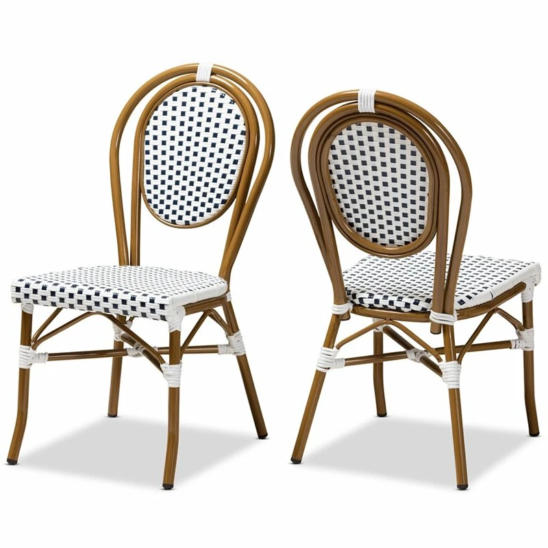 Best Pirce ❤️ Baxton Studio Gauthier Dining Side Chair In Navy And White (Set Of 2) 😉 3 Best Pirce ❤️ Baxton Studio Gauthier Dining Side Chair In Navy And White (Set Of 2) 😉