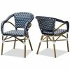 Top 10 😍 Baxton Studio Eliane Dining Side Chair In Navy And White (Set Of 2) 🔥
