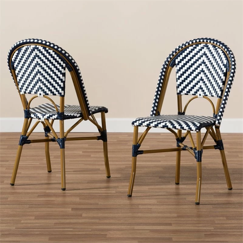Best Pirce ๐ Baxton Studio Celie Dining Side Chair In Navy And White (Set Of 2) ๐ 7 Best Pirce ๐ Baxton Studio Celie Dining Side Chair In Navy And White (Set Of 2) ๐ - Image 5