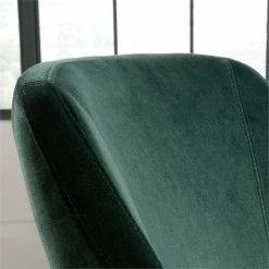 Hot Sale 🤩 Sauder Harvey Park Velvet Fabric Upholstered Accent Chair In Emerald Green/Black 🥰 -Cheap Office Chairs Store 1890621 3 L