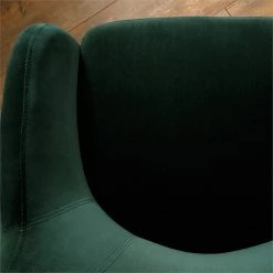 Hot Sale 🤩 Sauder Harvey Park Velvet Fabric Upholstered Accent Chair In Emerald Green/Black 🥰 -Cheap Office Chairs Store 1890621 7 L