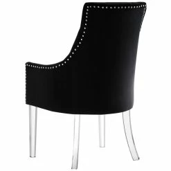 Discount 💯 Posh Living Colton Velvet Dining Chair With Acrylic Legs - Black (Set Of 2) 😉 15 Discount 💯 Posh Living Colton Velvet Dining Chair With Acrylic Legs - Black (Set Of 2) 😉 -Cheap Office Chairs Store 1898399 4 L