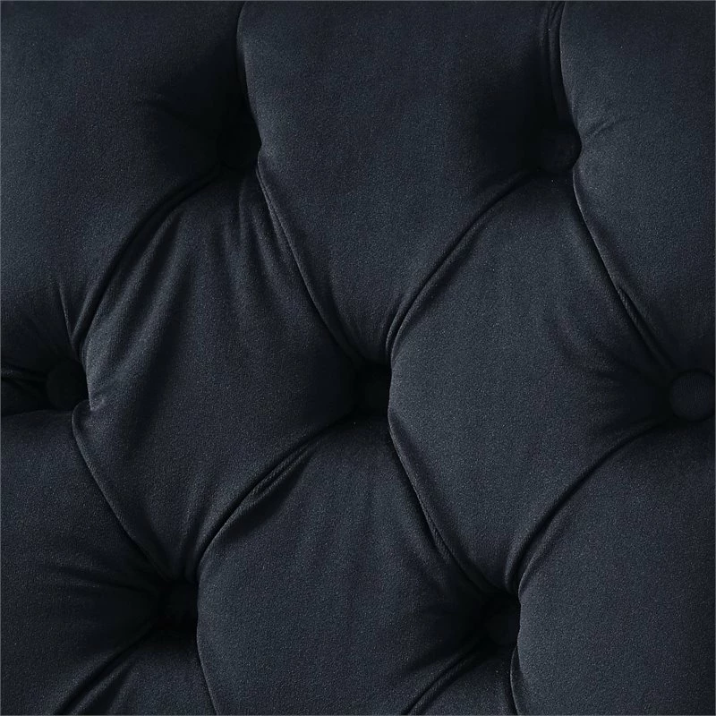 Discount 💯 Posh Living Colton Velvet Dining Chair With Acrylic Legs - Black (Set Of 2) 😉 10 Discount 💯 Posh Living Colton Velvet Dining Chair With Acrylic Legs - Black (Set Of 2) 😉 - Image 8