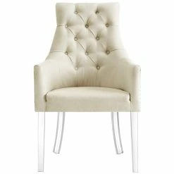 Best Pirce 👍 Posh Living Posh Colton Linen Fabric Dining Chair With Acrylic Legs - Cream/White (Set Of 2) ⭐ 13 Best Pirce 👍 Posh Living Posh Colton Linen Fabric Dining Chair With Acrylic Legs - Cream/White (Set Of 2) ⭐ -Cheap Office Chairs Store 1898401 2 L