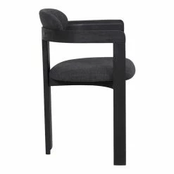 Cheap 🥰 Armen Living Jazmin 19"H Fabric Dining Chair In Charcoal (Set Of 2) ⌛