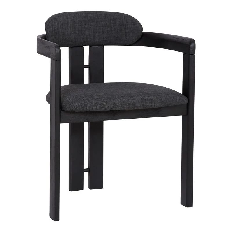 Cheap 🥰 Armen Living Jazmin 19"H Fabric Dining Chair In Charcoal (Set Of 2) ⌛ 4 Cheap 🥰 Armen Living Jazmin 19"H Fabric Dining Chair In Charcoal (Set Of 2) ⌛ - Image 2