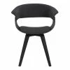 Hot Sale 💯 Armen Living 🌞 Summer 19"H Fabric Dining Chair In Black Brush And Charcoal 👍 -Cheap Office Chairs Store 1902683 1 L
