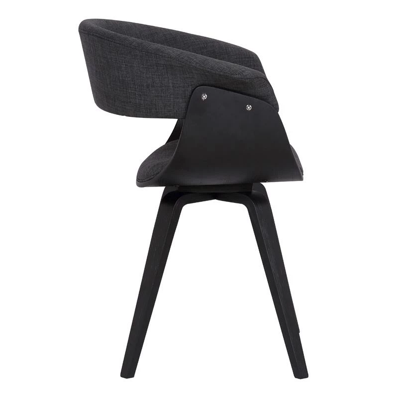Hot Sale ๐ฏ Armen Living ๐ Summer 19"H Fabric Dining Chair In Black Brush And Charcoal ๐ 5 Hot Sale ๐ฏ Armen Living ๐ Summer 19"H Fabric Dining Chair In Black Brush And Charcoal ๐ - Image 3