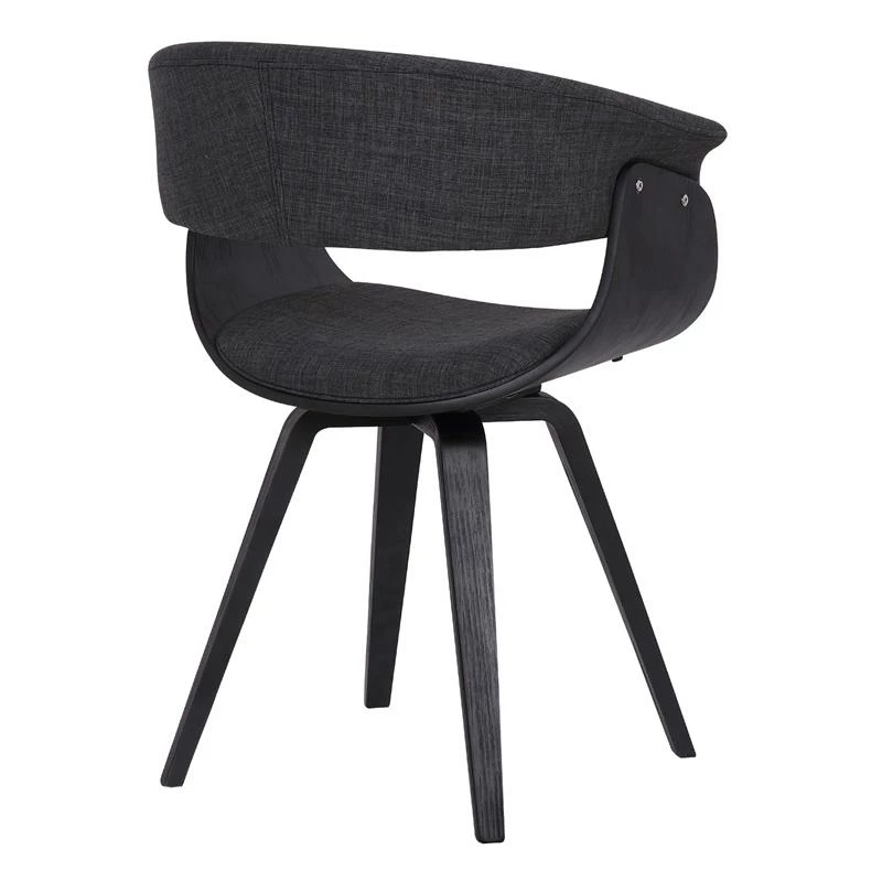Hot Sale ๐ฏ Armen Living ๐ Summer 19"H Fabric Dining Chair In Black Brush And Charcoal ๐ 6 Hot Sale ๐ฏ Armen Living ๐ Summer 19"H Fabric Dining Chair In Black Brush And Charcoal ๐ - Image 4