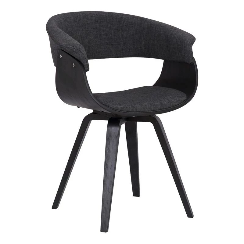 Hot Sale ๐ฏ Armen Living ๐ Summer 19"H Fabric Dining Chair In Black Brush And Charcoal ๐ 4 Hot Sale ๐ฏ Armen Living ๐ Summer 19"H Fabric Dining Chair In Black Brush And Charcoal ๐ - Image 2