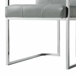 Coupon 😍 Brika Home Faux Leather Dining Chair In Light Gray (Set Of 2) ❤️ -Cheap Office Chairs Store 1913287 10 L