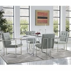 Coupon 😍 Brika Home Faux Leather Dining Chair In Light Gray (Set Of 2) ❤️ -Cheap Office Chairs Store 1913287 7 L