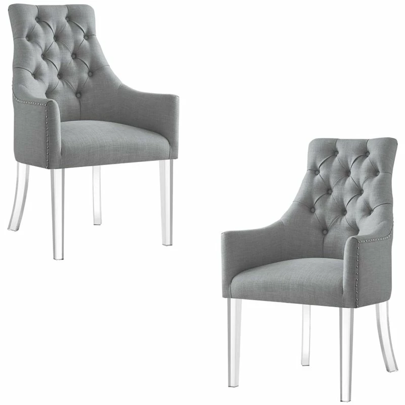 Hot Sale ๐ Brika Home Dining Chair In Light Gray (Set Of 2) โค๏ธ 3 Hot Sale ๐ Brika Home Dining Chair In Light Gray (Set Of 2) โค๏ธ