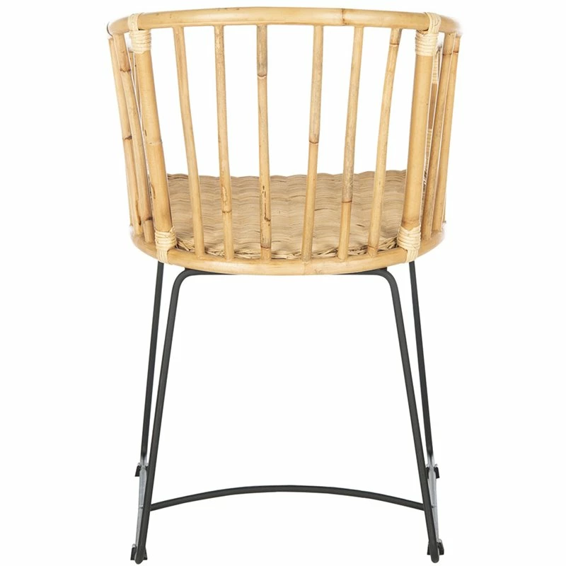 Flash Sale ⭐ Safavieh Siena Rattan Dining Arm Chair In Natural And Black 😀 7 Flash Sale ⭐ Safavieh Siena Rattan Dining Arm Chair In Natural And Black 😀 - Image 5