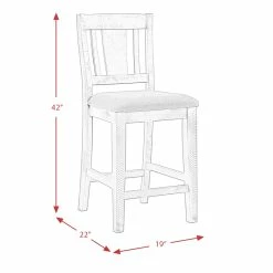 Buy 🛒 Picket House Furnishings Carter Counter Height Side Chair Set In Gray 🔔 27 Buy 🛒 Picket House Furnishings Carter Counter Height Side Chair Set In Gray 🔔 -Cheap Office Chairs Store 1921539 12 L
