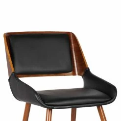 Buy 😉 Hawthorne Collections Dining Chair In Walnut And Black ⌛ -Cheap Office Chairs Store 1924039 5 L