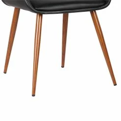 Buy 😉 Hawthorne Collections Dining Chair In Walnut And Black ⌛ -Cheap Office Chairs Store 1924039 7 L