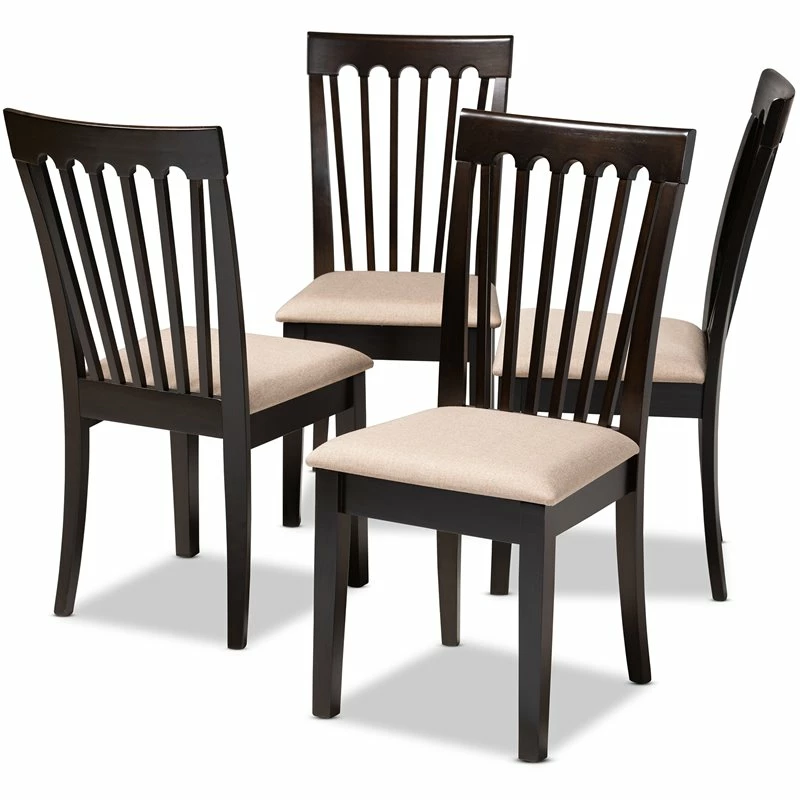 Best Sale ๐ Baxton Studio Minette Fabric And Wood Dining Chairs In Sand And Brown Set Of 4 โญ 3 Best Sale ๐ Baxton Studio Minette Fabric And Wood Dining Chairs In Sand And Brown Set Of 4 โญ