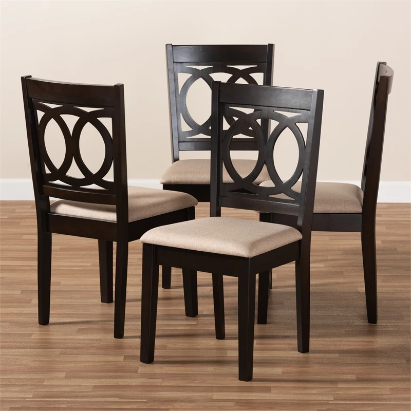 Best Pirce ๐คฉ Baxton Studio Lenoir Fabric And Wood Dining Chairs In Sand And Brown (Set Of 4) ๐ 9 Best Pirce ๐คฉ Baxton Studio Lenoir Fabric And Wood Dining Chairs In Sand And Brown (Set Of 4) ๐ - Image 7