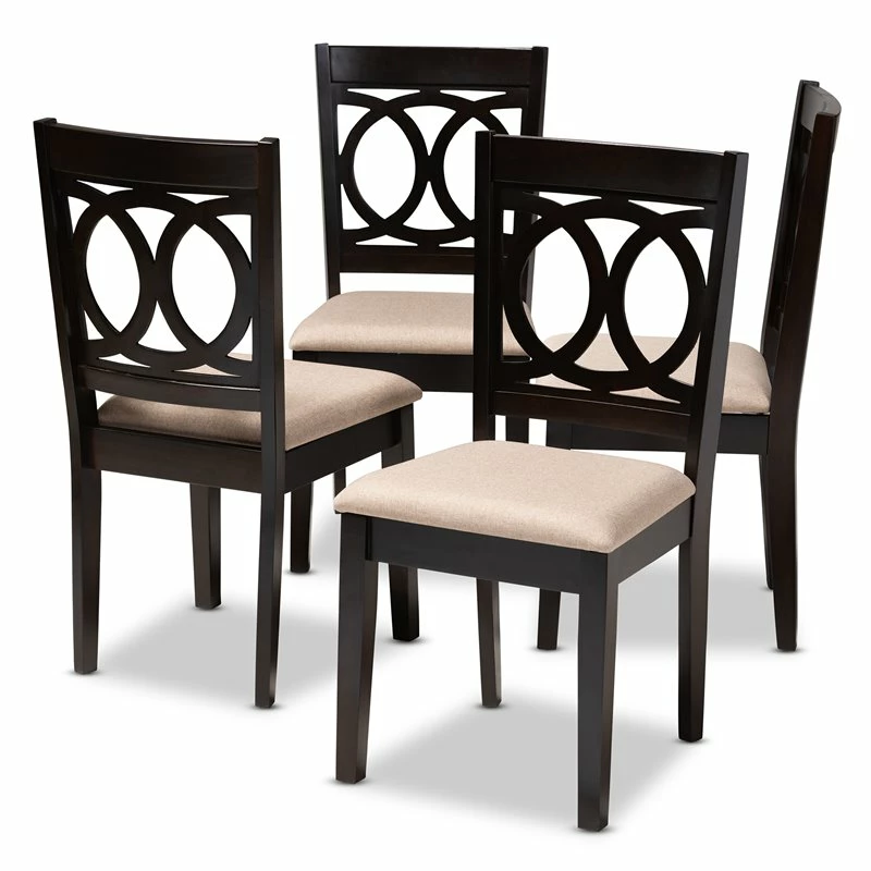 Best Pirce ๐คฉ Baxton Studio Lenoir Fabric And Wood Dining Chairs In Sand And Brown (Set Of 4) ๐ 3 Best Pirce ๐คฉ Baxton Studio Lenoir Fabric And Wood Dining Chairs In Sand And Brown (Set Of 4) ๐