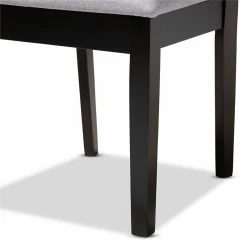 Flash Sale 🔔 Baxton Studio Caron Fabric And Wood Dining Chairs In Gray And Brown (Set Of 4) 😉 -Cheap Office Chairs Store 1924203 6 L