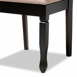 Cheap 😀 Baxton Studio Reneau Fabric And Wood Dining Chairs In Sand And Brown (Set Of 4) 😍 -Cheap Office Chairs Store 1924204 1 L