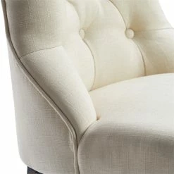 Buy 🌟 Finch Elmhurst Cream Tufted Dining Chair Set Of 2 🔥 -Cheap Office Chairs Store 1924432 2 L