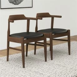 Cheapest ๐ Ashcroft Kathy Mid-Century Modern Black Faux Leather Dining Chair (Set Of 2) โค๏ธ 14 Cheapest ๐ Ashcroft Kathy Mid-Century Modern Black Faux Leather Dining Chair (Set Of 2) โค๏ธ -Cheap Office Chairs Store 1939935 16 L