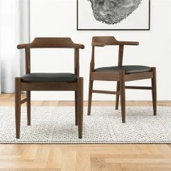 Cheapest ๐ Ashcroft Kathy Mid-Century Modern Black Faux Leather Dining Chair (Set Of 2) โค๏ธ 12 Cheapest ๐ Ashcroft Kathy Mid-Century Modern Black Faux Leather Dining Chair (Set Of 2) โค๏ธ -Cheap Office Chairs Store 1939935 3 L