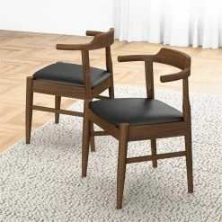 Cheapest ๐ Ashcroft Kathy Mid-Century Modern Black Faux Leather Dining Chair (Set Of 2) โค๏ธ 11 Cheapest ๐ Ashcroft Kathy Mid-Century Modern Black Faux Leather Dining Chair (Set Of 2) โค๏ธ -Cheap Office Chairs Store 1939935 4 L