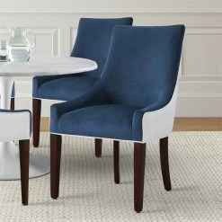 Budget 😀 Comfort Pointe Jolie Upholstered Navy Blue And White Fabric Dining Chair ✔️ 16 Budget 😀 Comfort Pointe Jolie Upholstered Navy Blue And White Fabric Dining Chair ✔️ -Cheap Office Chairs Store 1942215 13 L