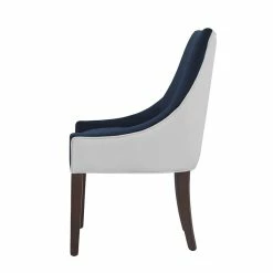 Budget 😀 Comfort Pointe Jolie Upholstered Navy Blue And White Fabric Dining Chair ✔️ 19 Budget 😀 Comfort Pointe Jolie Upholstered Navy Blue And White Fabric Dining Chair ✔️ -Cheap Office Chairs Store 1942215 16 L