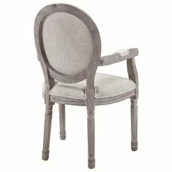 Coupon 👍 Modway Arise Tufted Dining Arm Chair In Beige 🤩 -Cheap Office Chairs Store 1945051 3 L