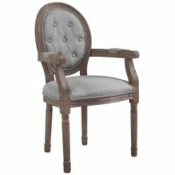 Deals ⌛ Modway Arise Tufted Dining Arm Chair In Light Gray 😉