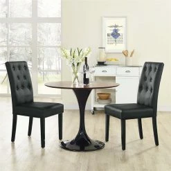 Hot Sale 🎁 Modway Confer Modern Tufted Faux Leather Dining Side Chair (Set Of 2) 😍 -Cheap Office Chairs Store 1945328 1 L