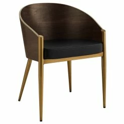 Discount 🔥 Modway Cooper Dining Arm Chair In Black And Gold 🔥