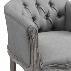 Discount 🎉 Modway Crown Tufted Dining Arm Chair In Light Gray 🛒 11 Discount 🎉 Modway Crown Tufted Dining Arm Chair In Light Gray 🛒 -Cheap Office Chairs Store 1945456 4 L