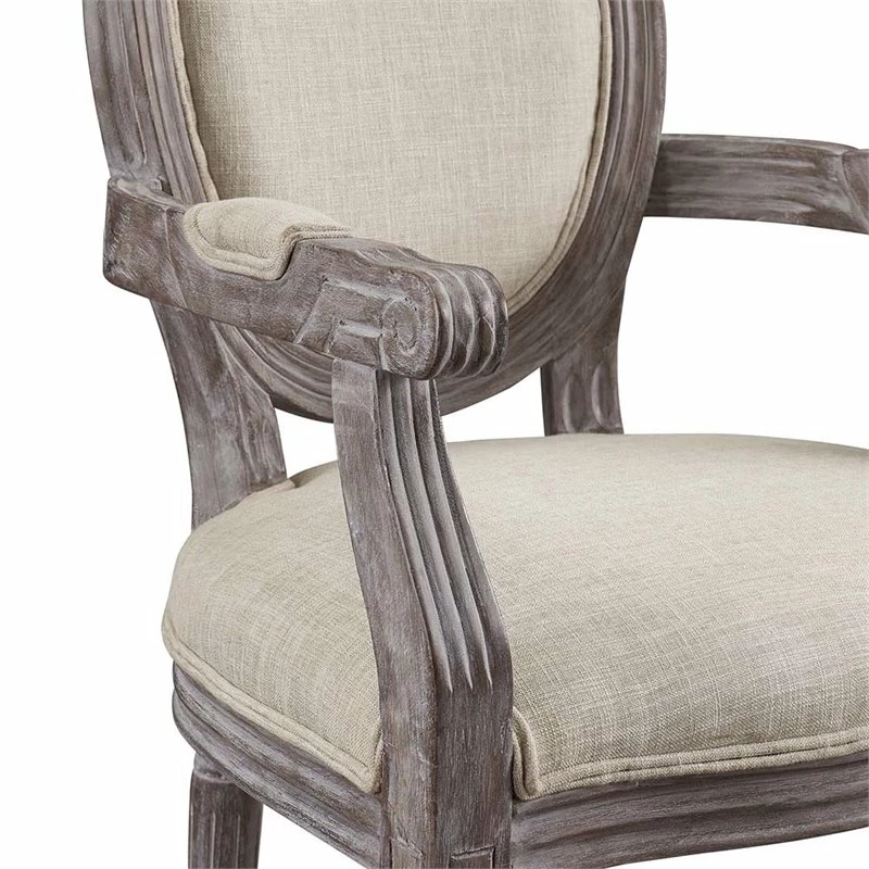 Best Sale ๐ฅฐ Modway Emanate Upholstered Dining Arm Chair In Beige ๐ 7 Best Sale ๐ฅฐ Modway Emanate Upholstered Dining Arm Chair In Beige ๐ - Image 5