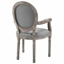 Cheapest ✔️ Modway Emanate Upholstered Dining Arm Chair In Light Gray 🔥 -Cheap Office Chairs Store 1945493 3 L