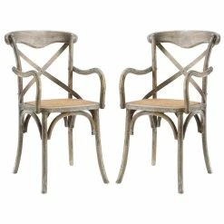Cheap ❤️ Modway Gear Dining Arm Chair In Gray (Set Of 2) ❤️